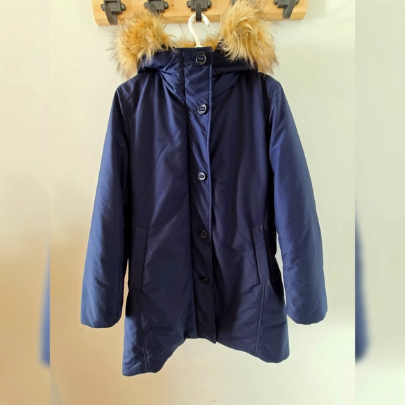 Uniqlo down jacket -50 down (body) 80 down (hood), faux fur Size L - Picture 3 of 4
